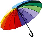 Bunter Regenschirm Rainbow Partnerschirm