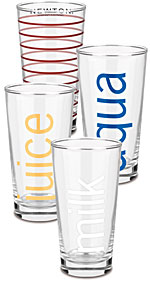 Trinkglas Aqua, Milchglas, Saftglas,