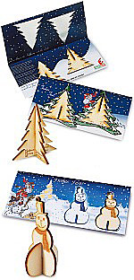 Weihnachts-Steckfigurenkarte